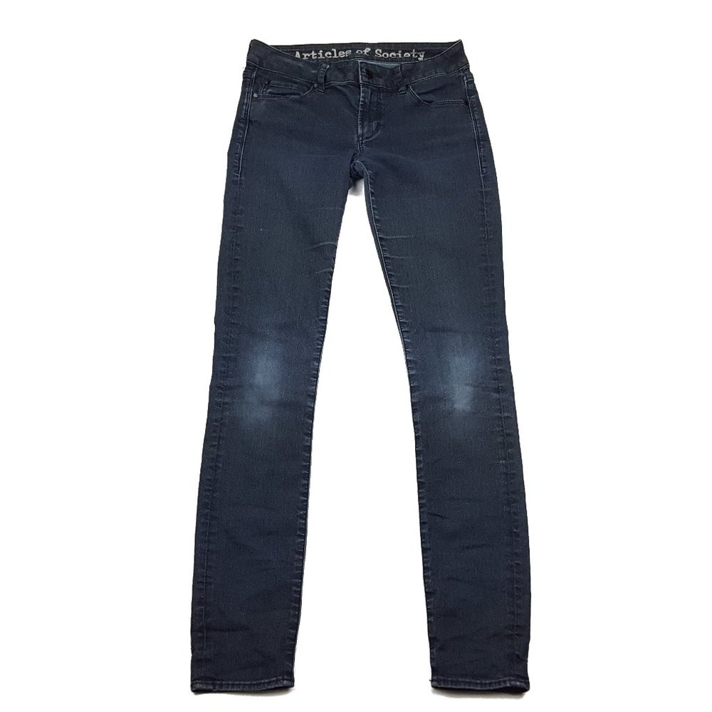 Articles of Society Women's Size 25 Skinny Jeans, Blue, Inseam 30